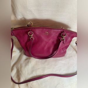 Coach Hot Pink Crossbody Pocketbook